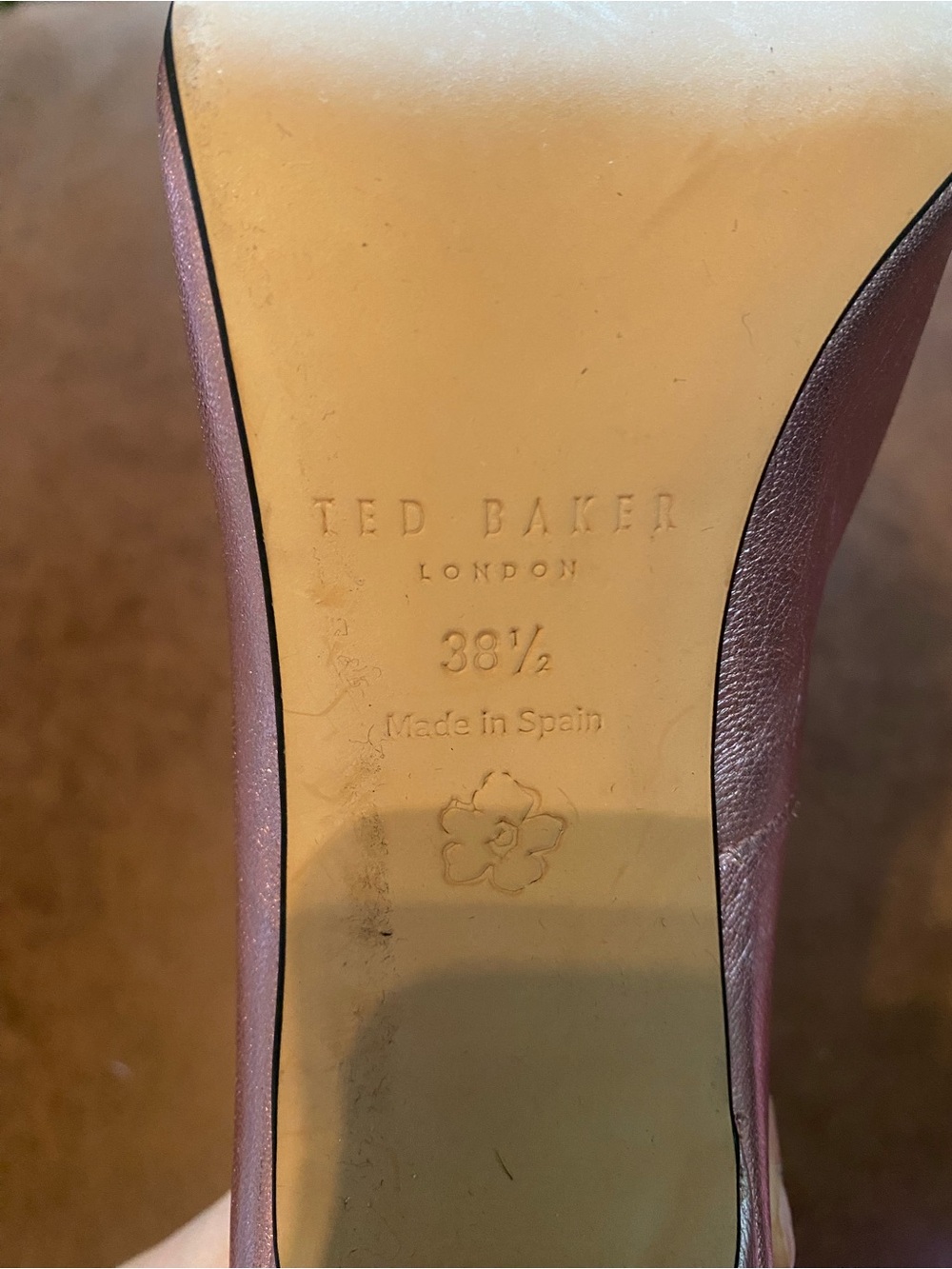Ted Baker Metallic Rose Bow Pointed-Toe Pumps - Picture 8 of 9